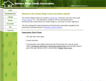Tablet Screenshot of huntersridgeassociation.com